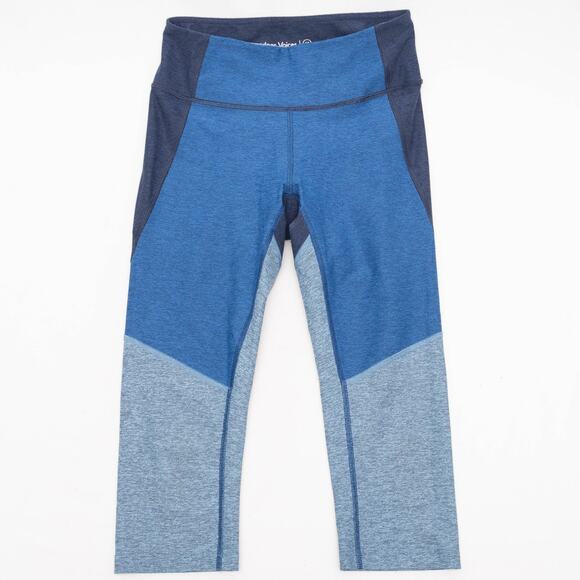 Outdoor Voices Tri Tone Kneecap Cropped Active Leggings Size XS - Picture 1 of 6